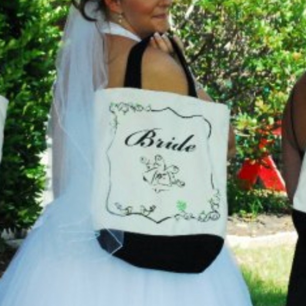 Cloth “Bride” tote bag